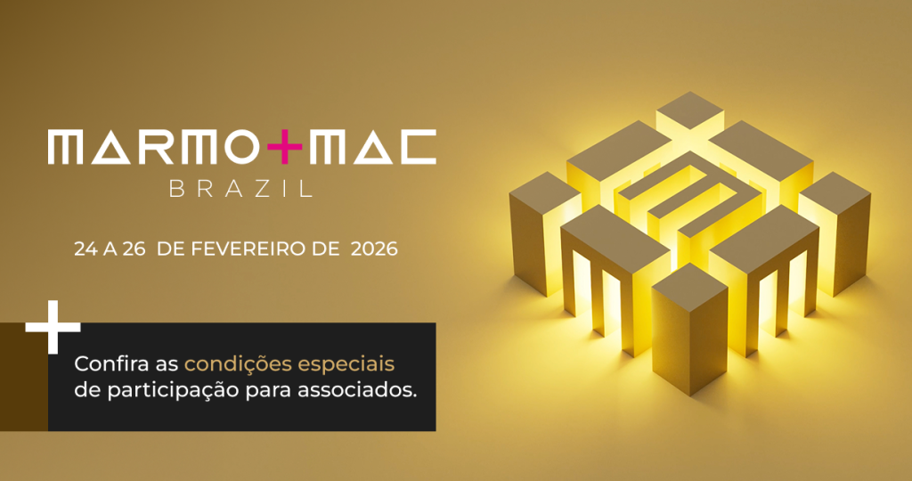 Associados Centrorochas têm desconto exclusivo na Marmomac Brazil 2026