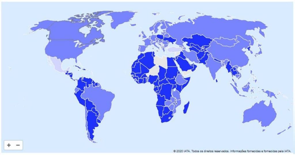 Interactive world map shows airport status to travelers
