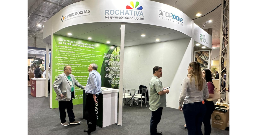 Entidades do setor de rochas naturais promovem sustentabilidade no maior evento de ESG do Brasil