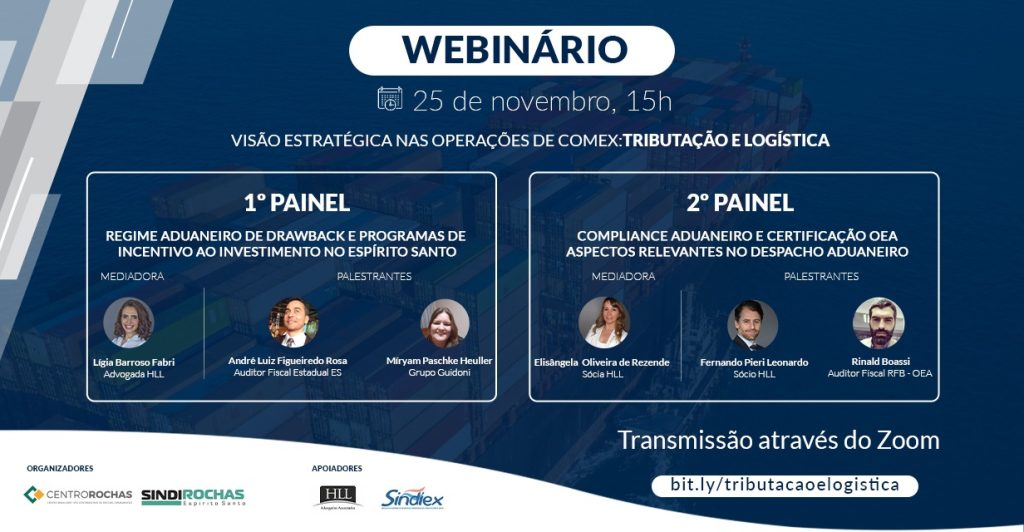 Webinar discutirá tributação e logística no comércio exterior no Espírito Santo